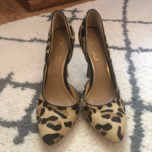 BCBG Leopard print heels